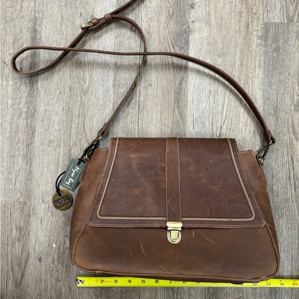 Myra Bag Carol Leather Crossbody | Fair Condition | NWT | Brown